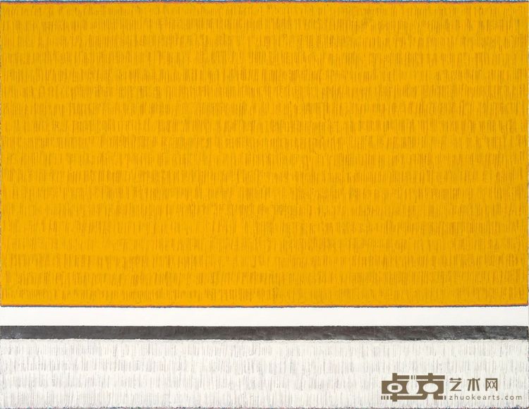 权纯益《间隙 - 积、研（3-02）》  91.0×116.7cm | 布面综合材料 | 2023