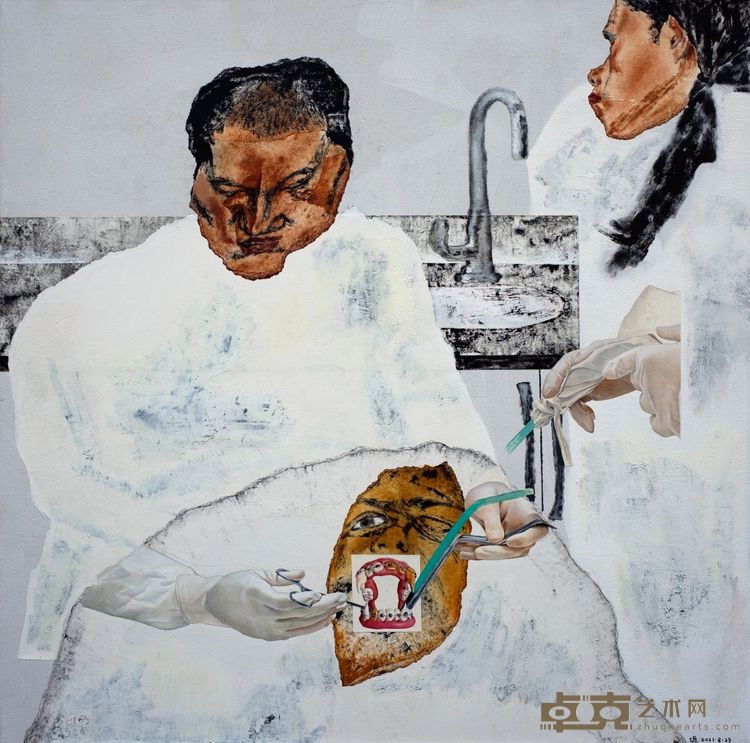 Dental Surgery  2021 布面综合材料 120*120cm