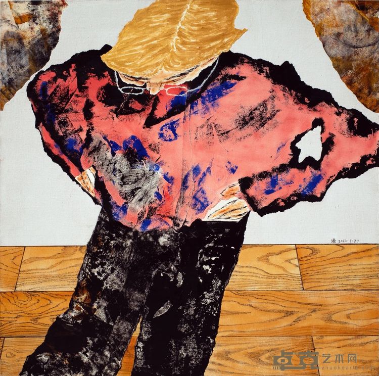 Blonde 2022 布面综合材料 100*100cm
