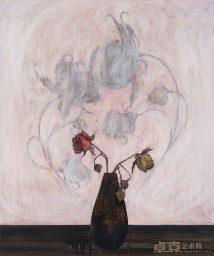昨⽇绚烂 Fading splendor120×100cm2023