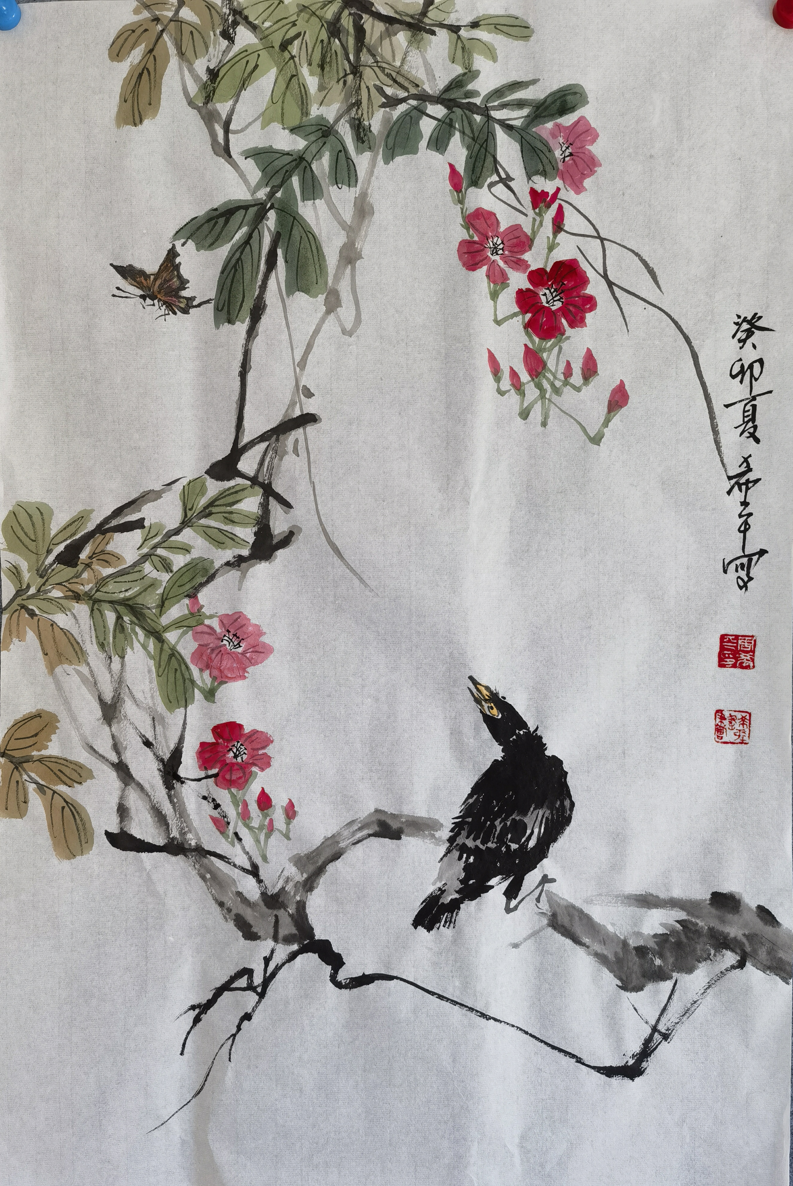 花鸟69×46cm