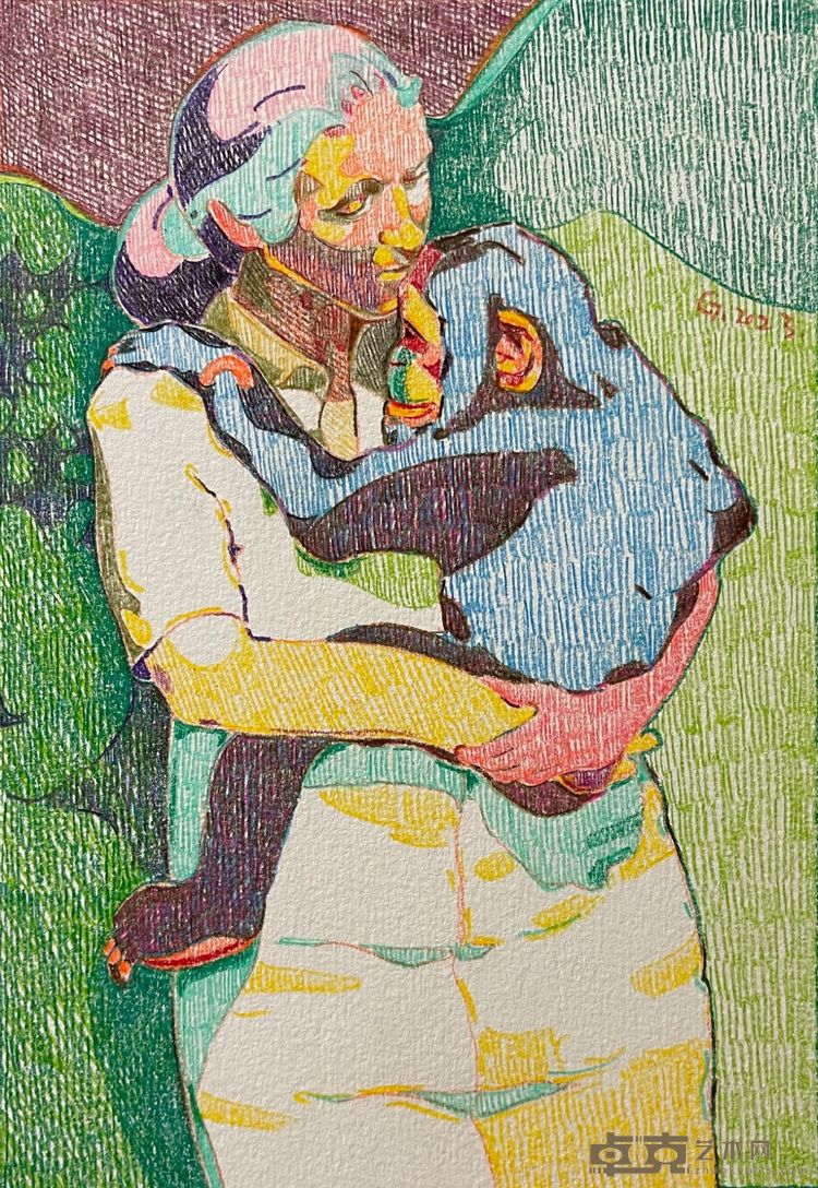 Jane Goodall 13x19cm 纸本彩铅 2023