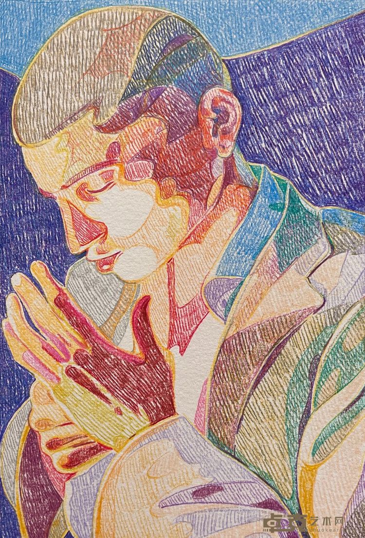 看手 13x19cm 纸本彩铅 2023