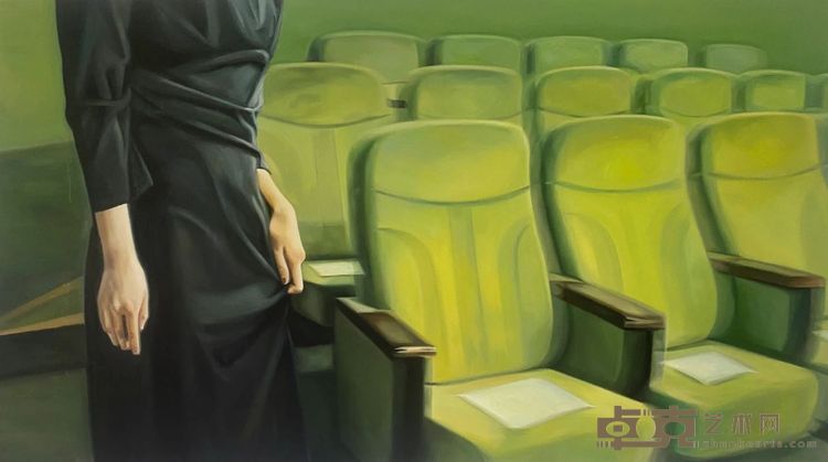 曾绿涵 Lvhan Zeng无人在意的选择Unnoticed Choice, 2023布面油画 Oil on canvas90h x 160w cm