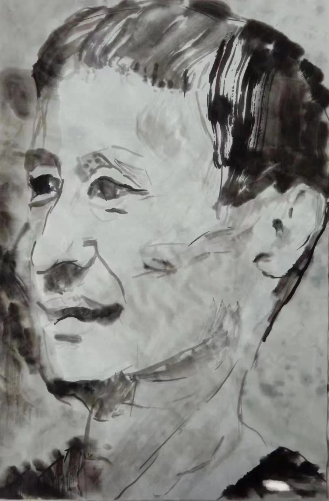 杨卫2-墨像50×35cm