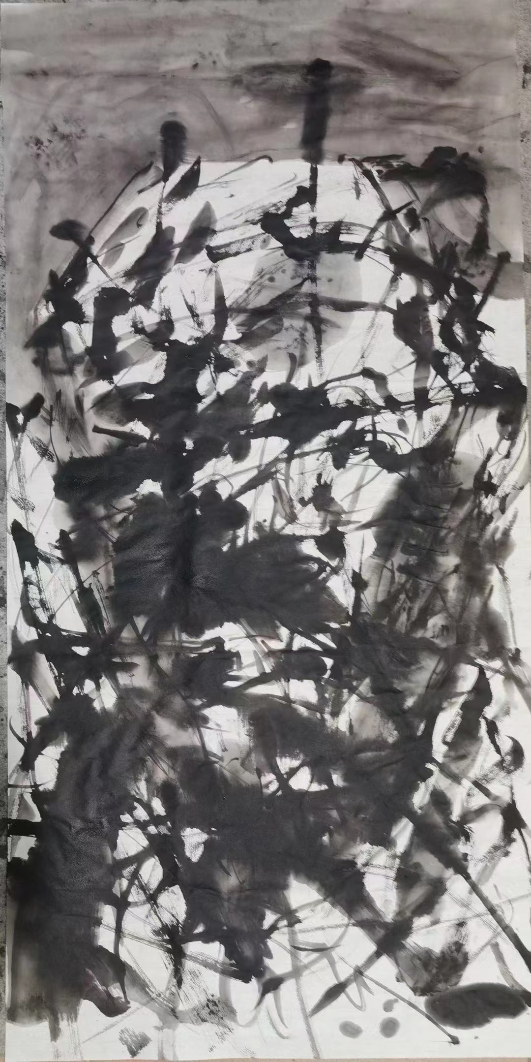 白野夫-墨像50×35cm