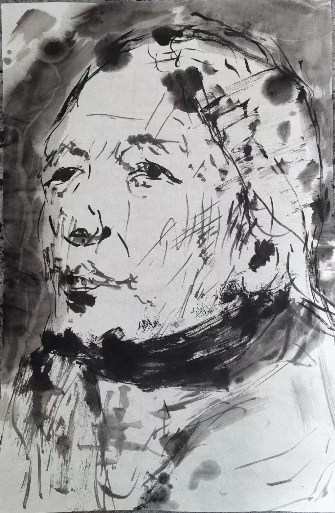 孟宪冉-墨像50×35cm
