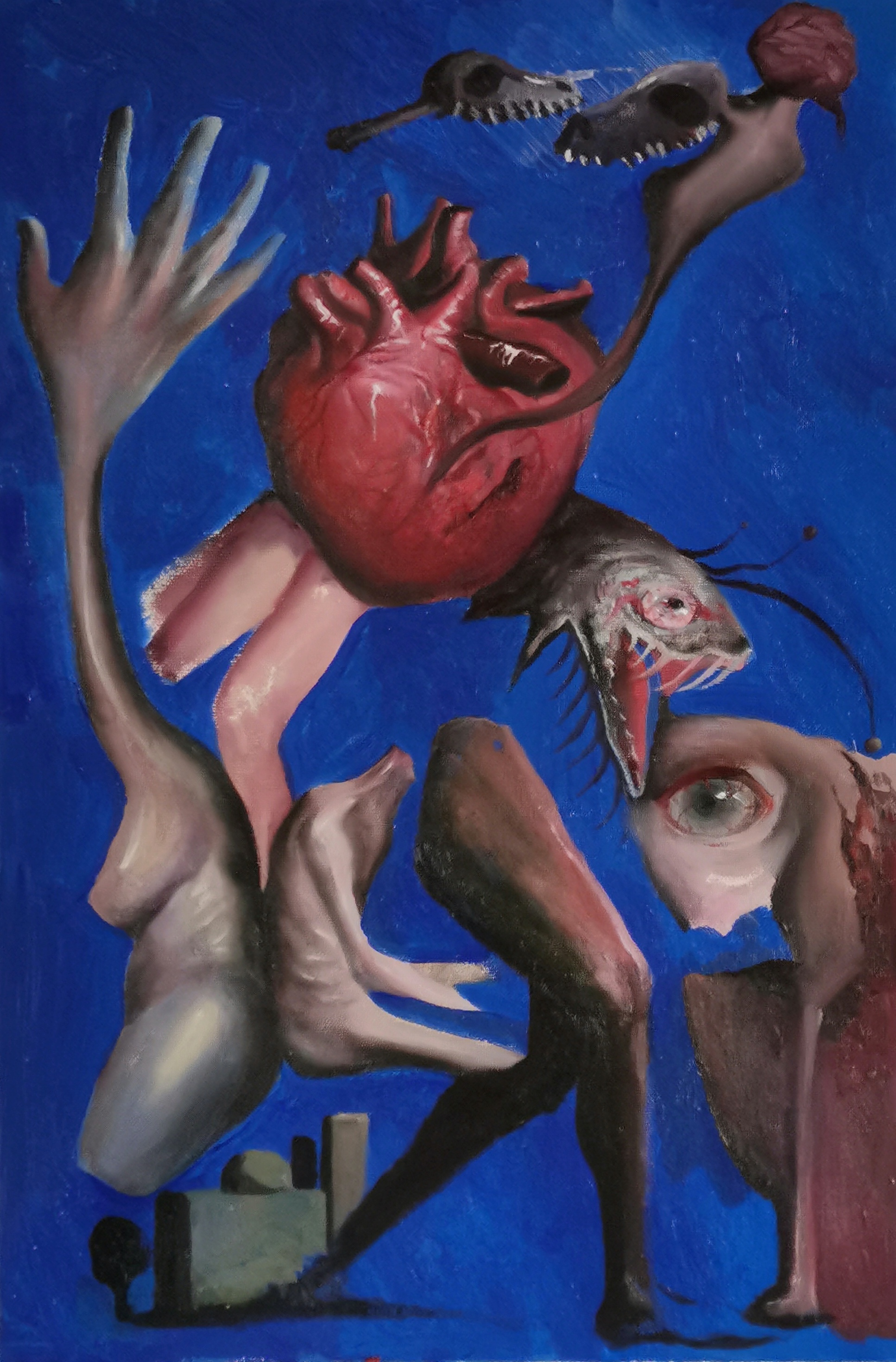 我的心在悲鸣40×60cm