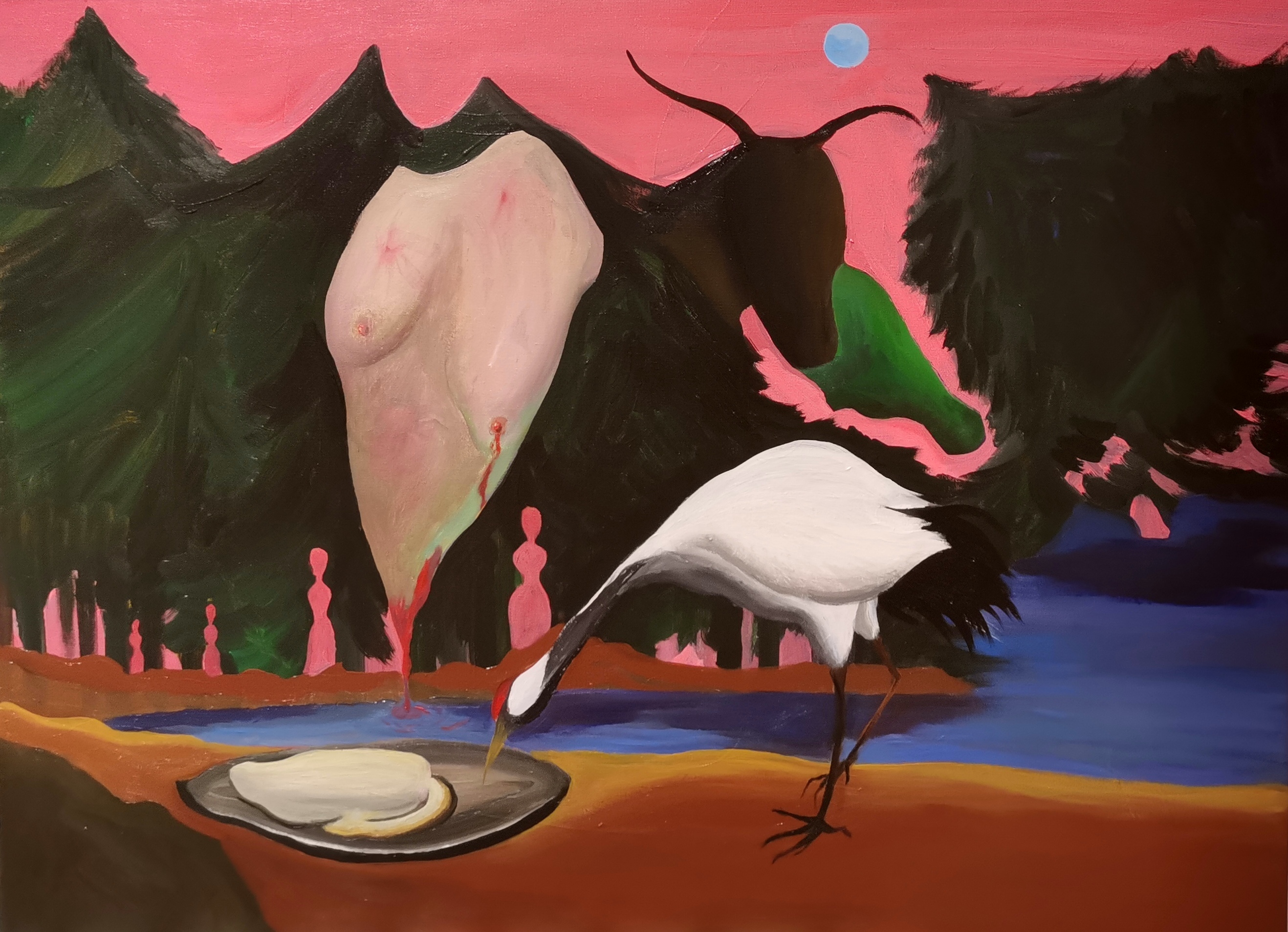 来自旧世界的悲剧60×80cm
