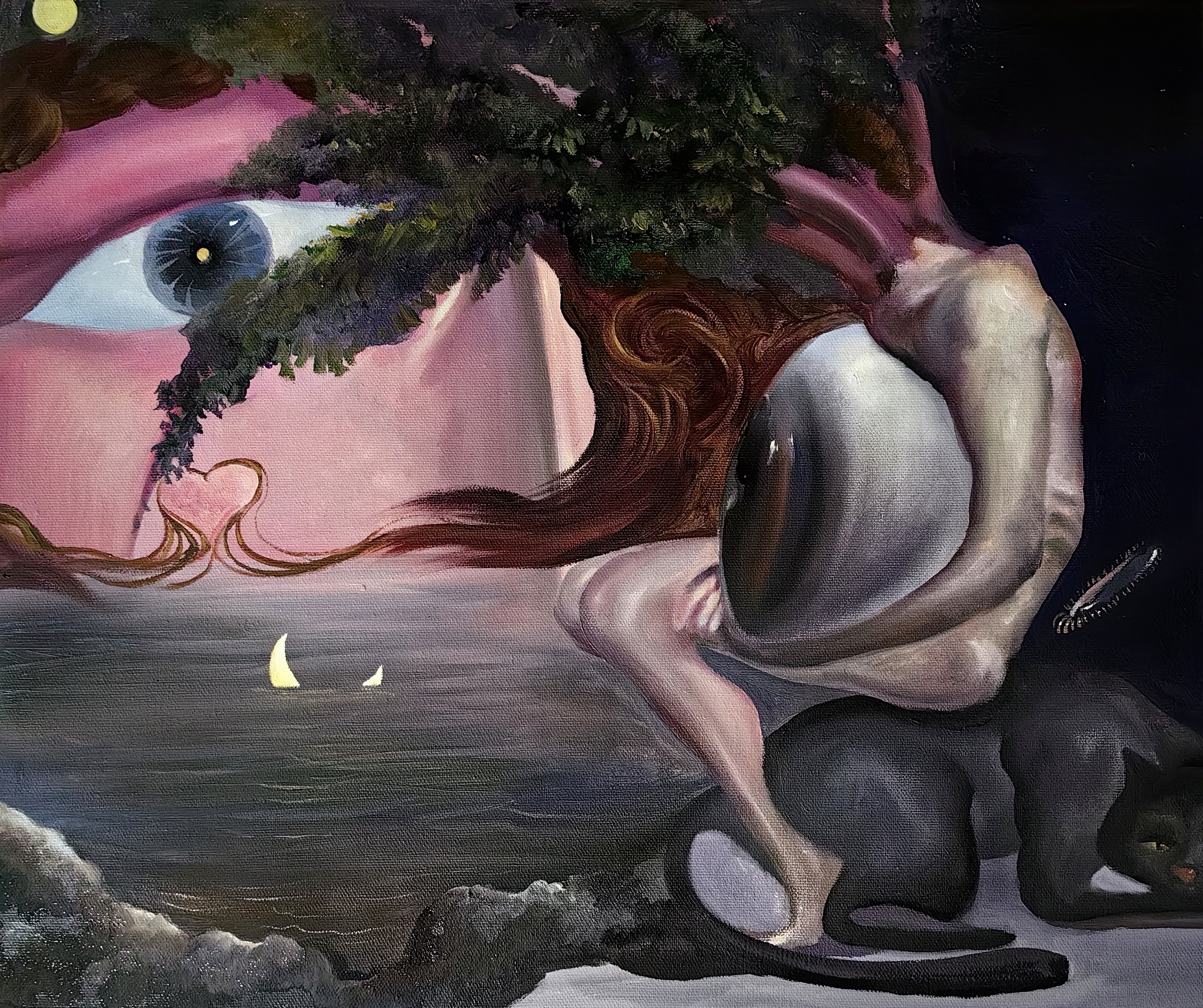 月神的谎言50×60 cm