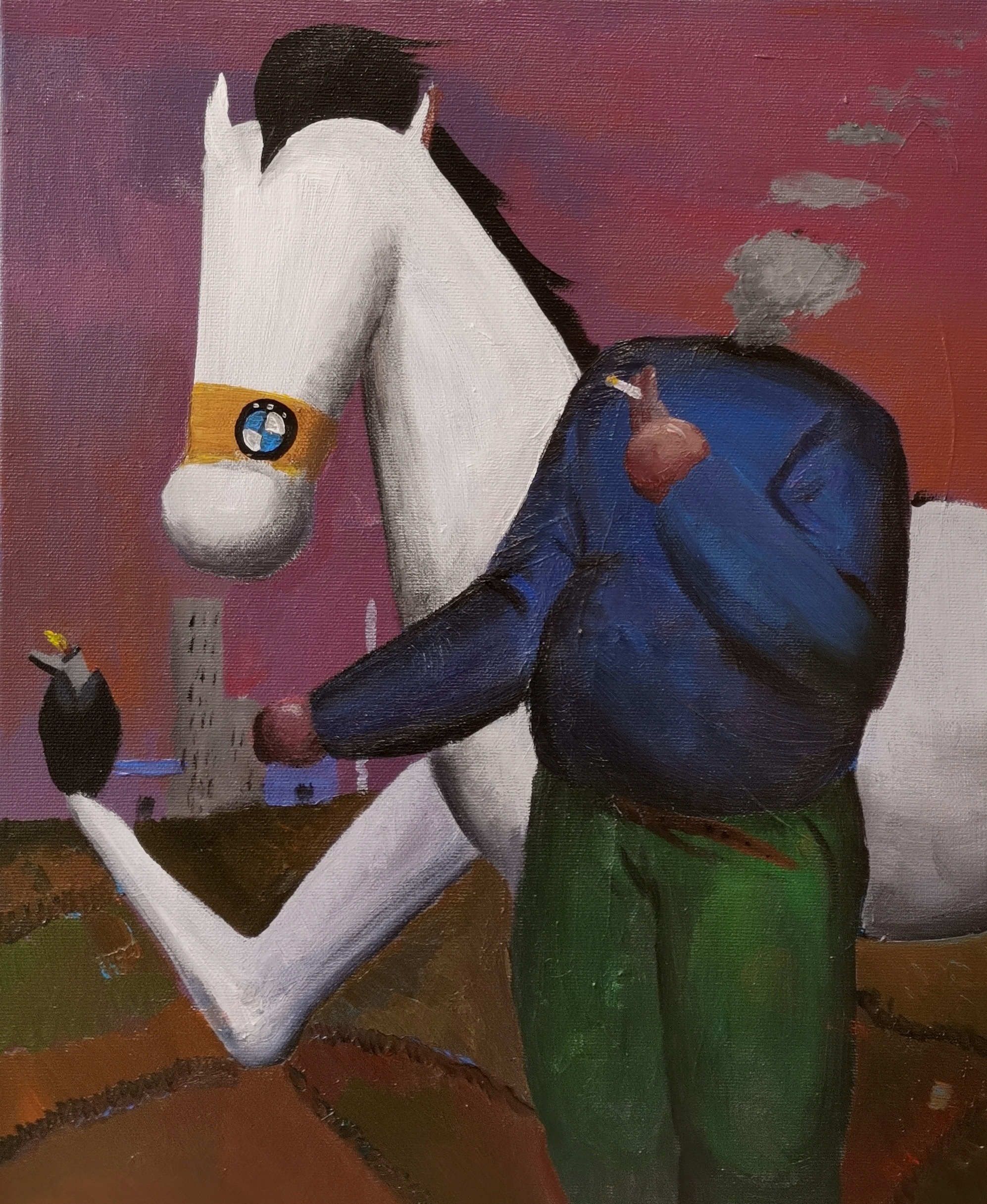 我和马40×50cm