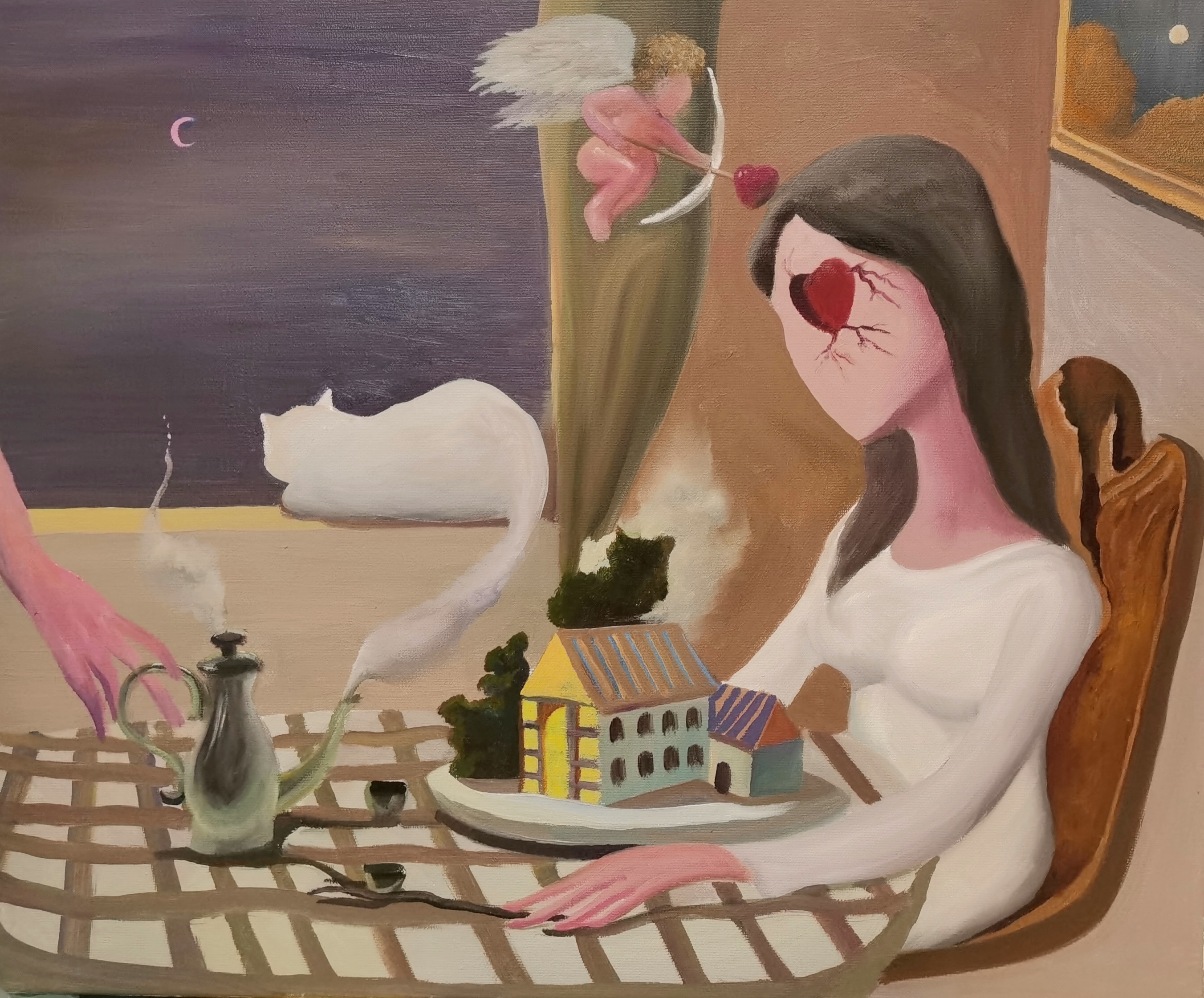 烟雾之夜40×50cm