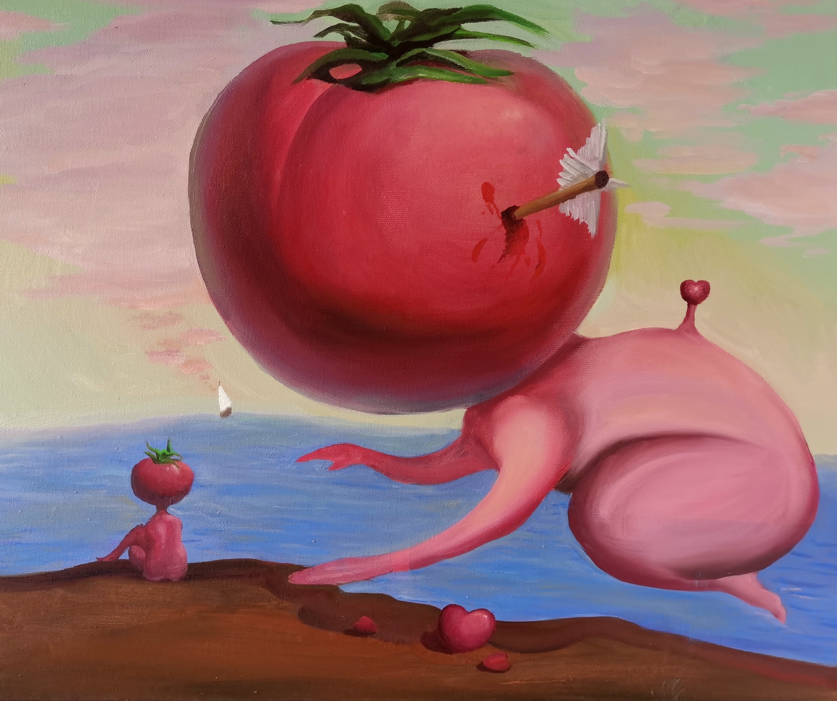 红柿子50×60 cm