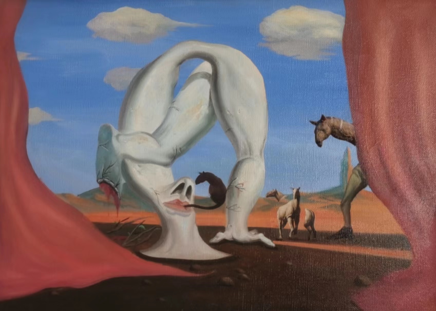 逃离50×70 cm