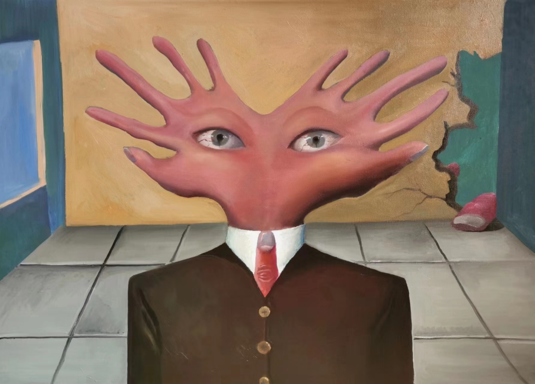 手先生50×70 cm