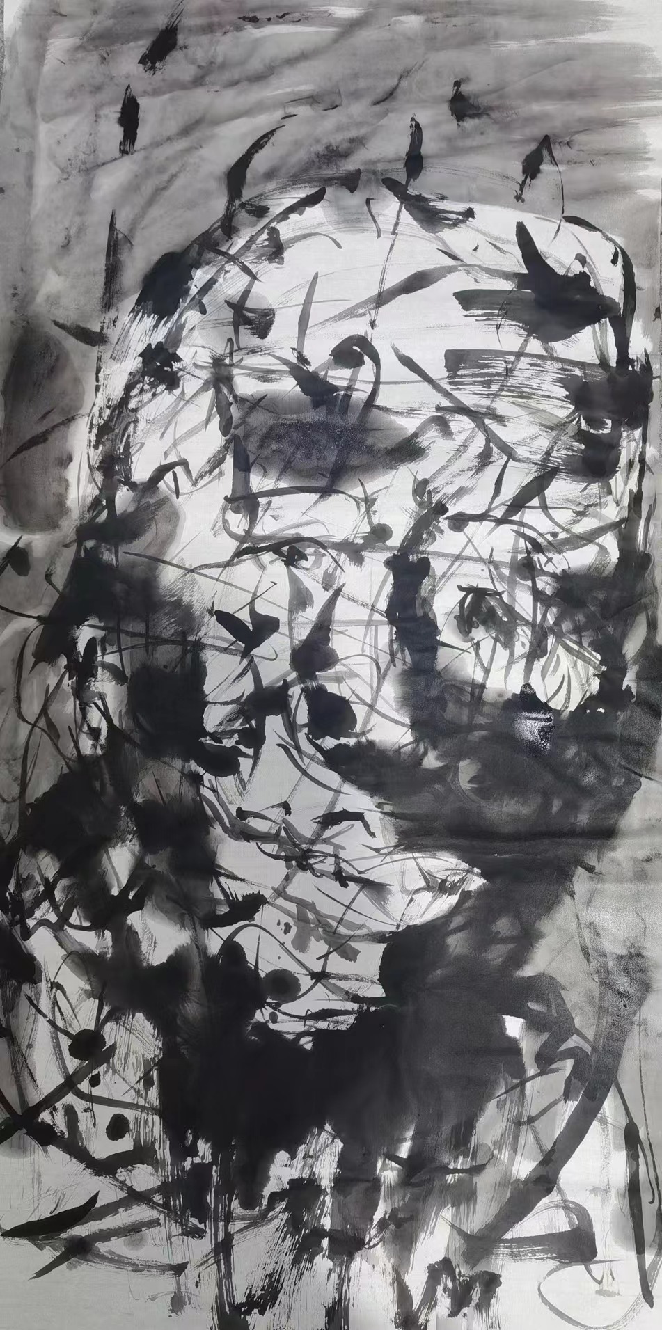 舒僮_墨像100×55cm