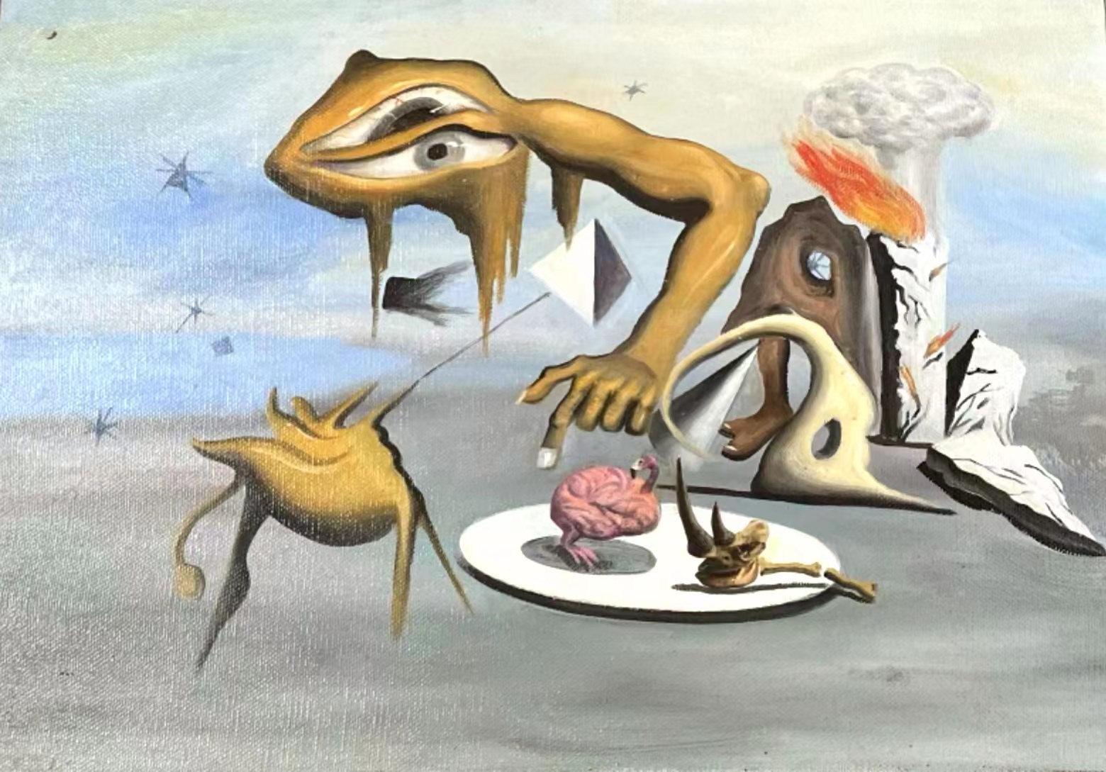 这里什么也没有50×70cm