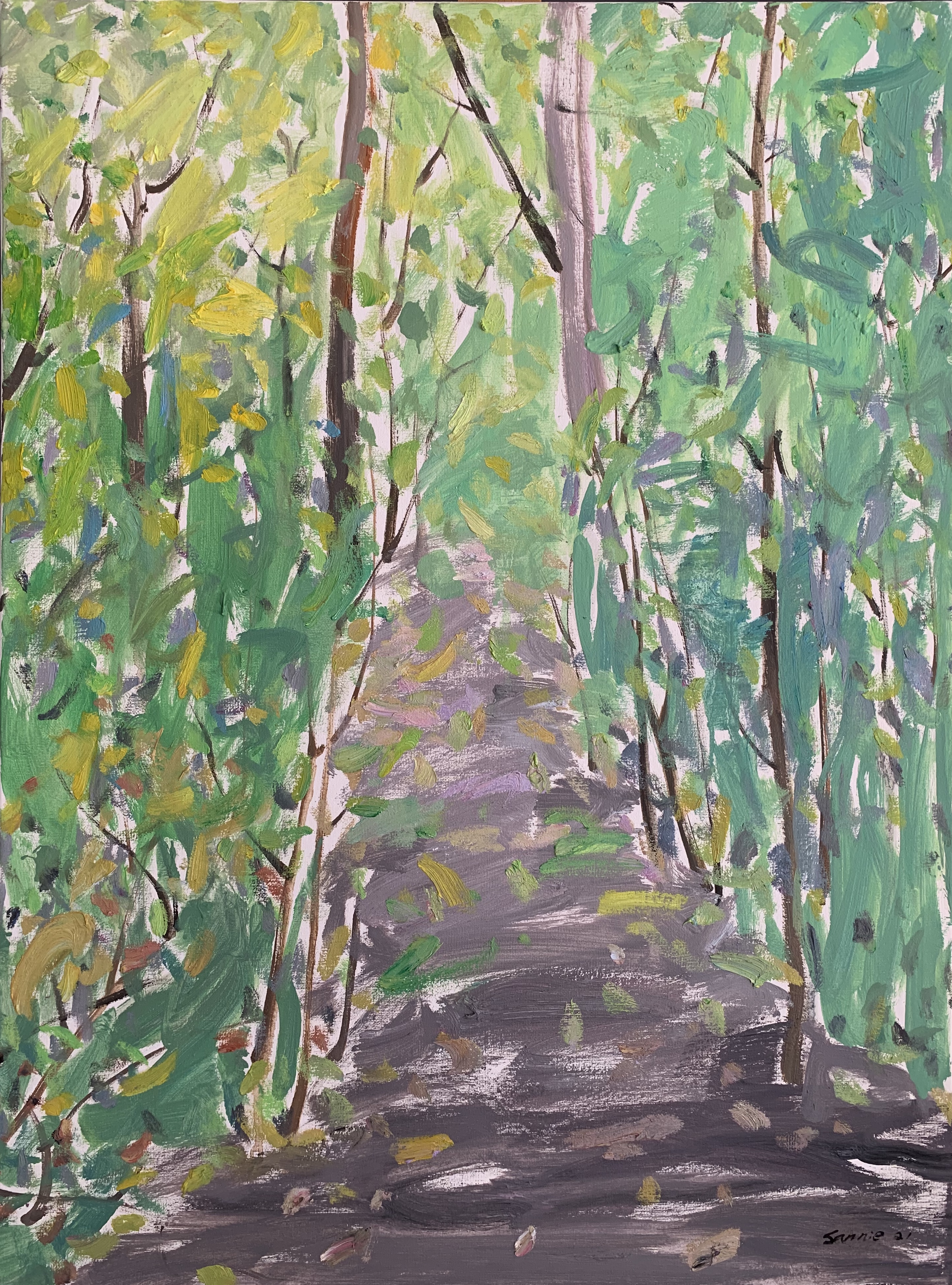 秋韵系列No.3880x60cm