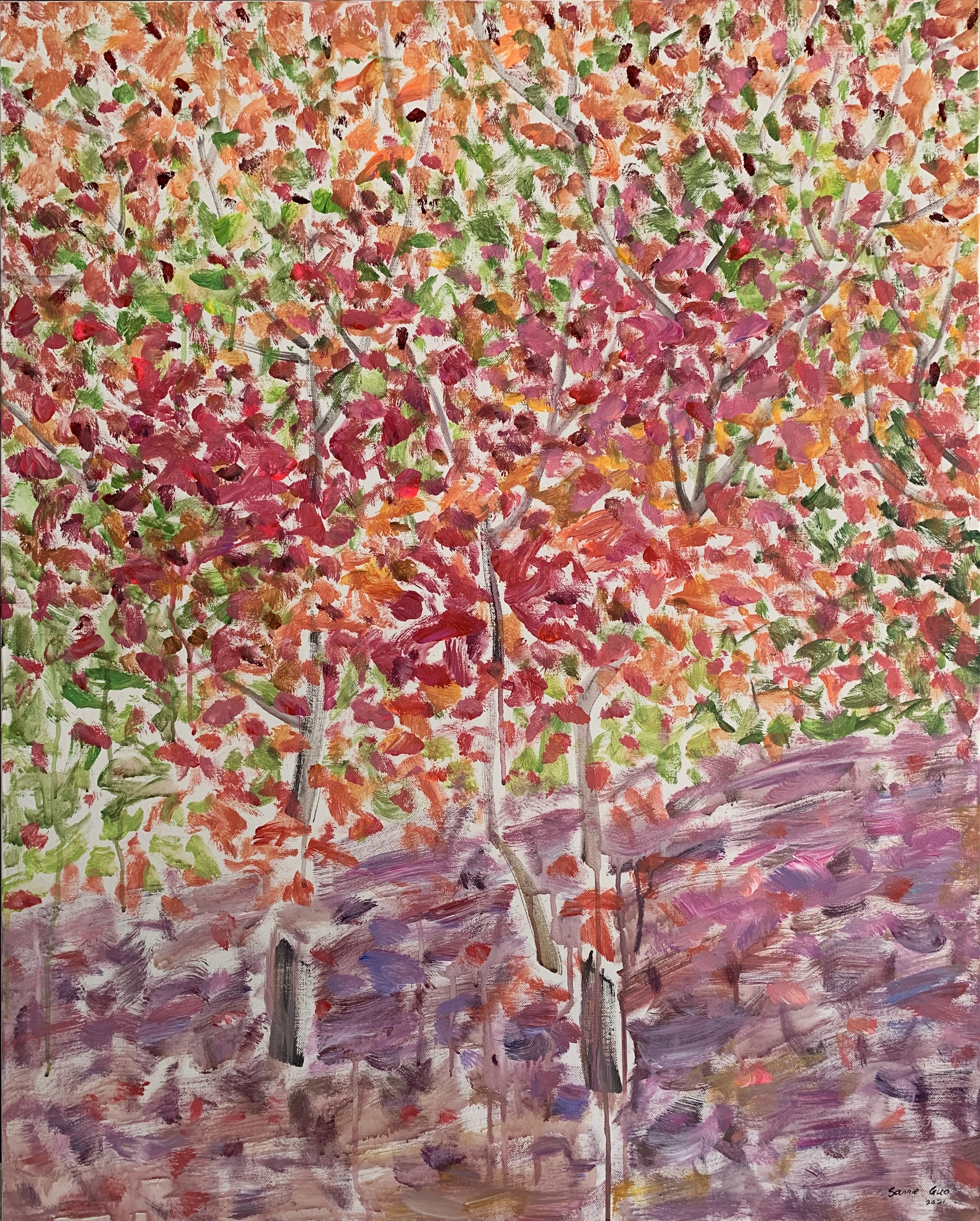 秋韵系列No.48100x80cm