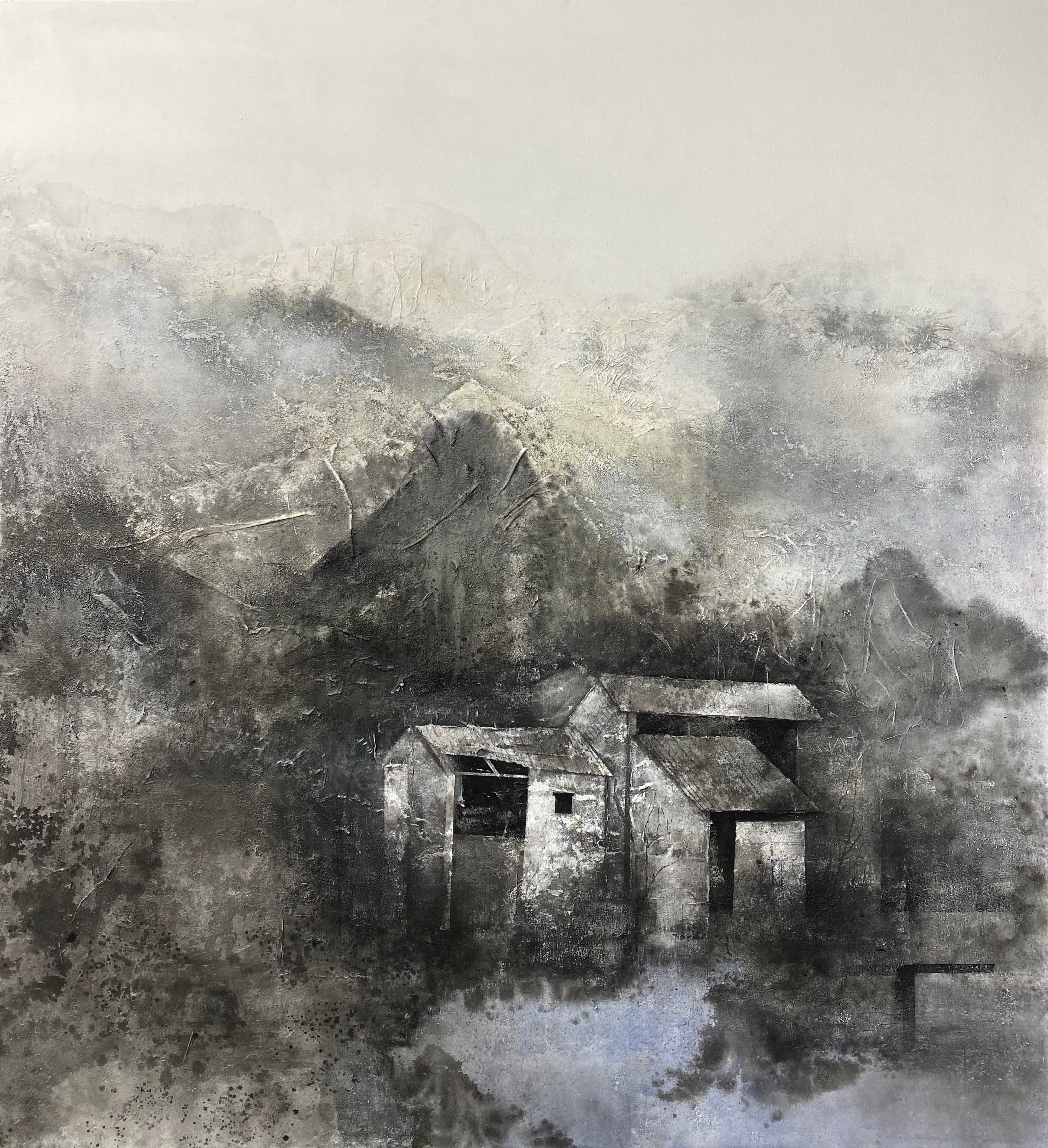 《墨韵·山居秋暝图之三》200x183 cm