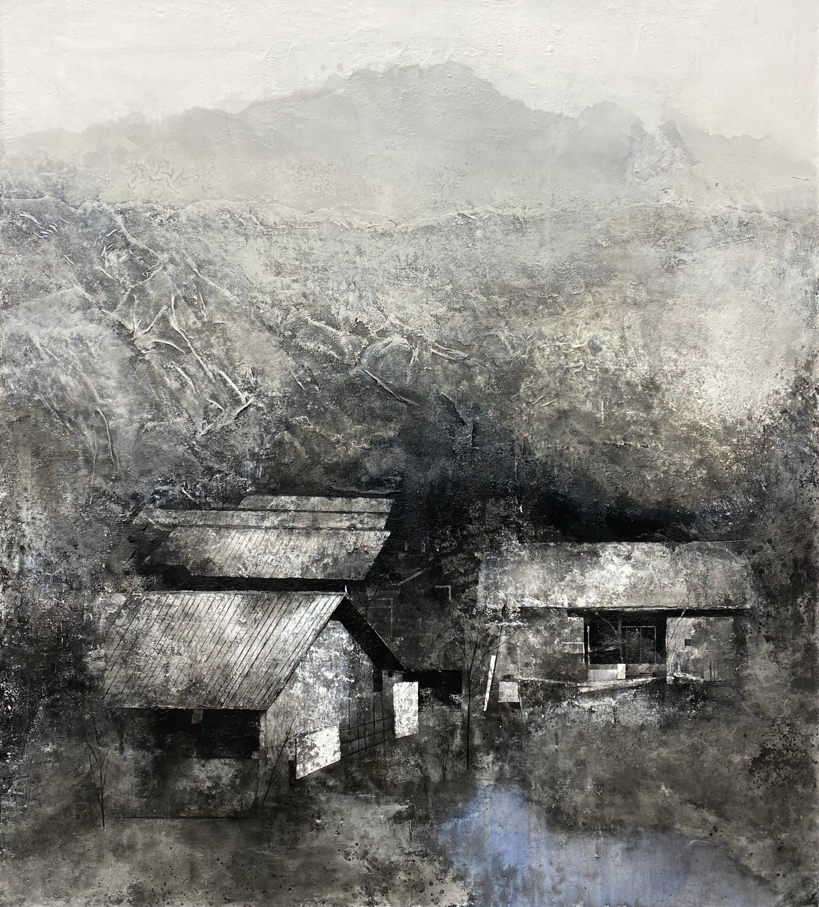 《墨韵·山居秋暝图之二》200x183 cm