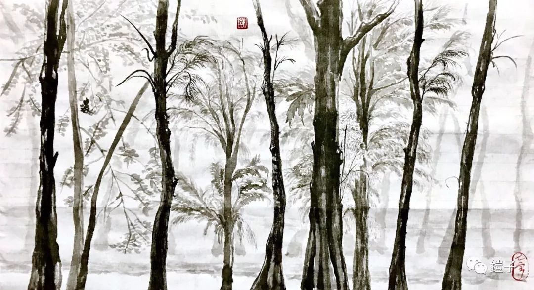 樹間26.5x26.5cm