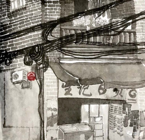 士多鋪有事多佬26.5x24.5cm