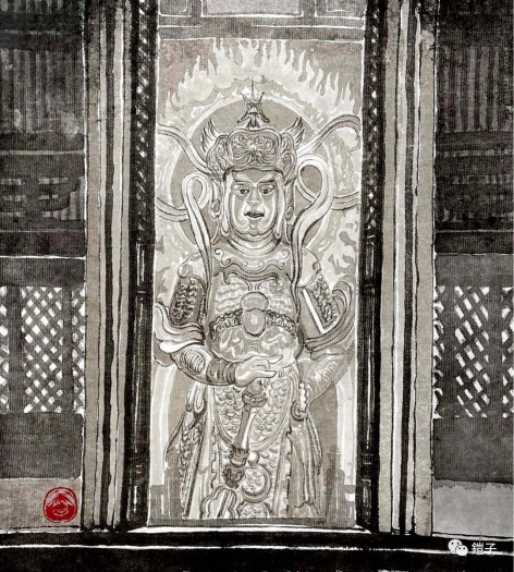 護法26.5x28.5cm