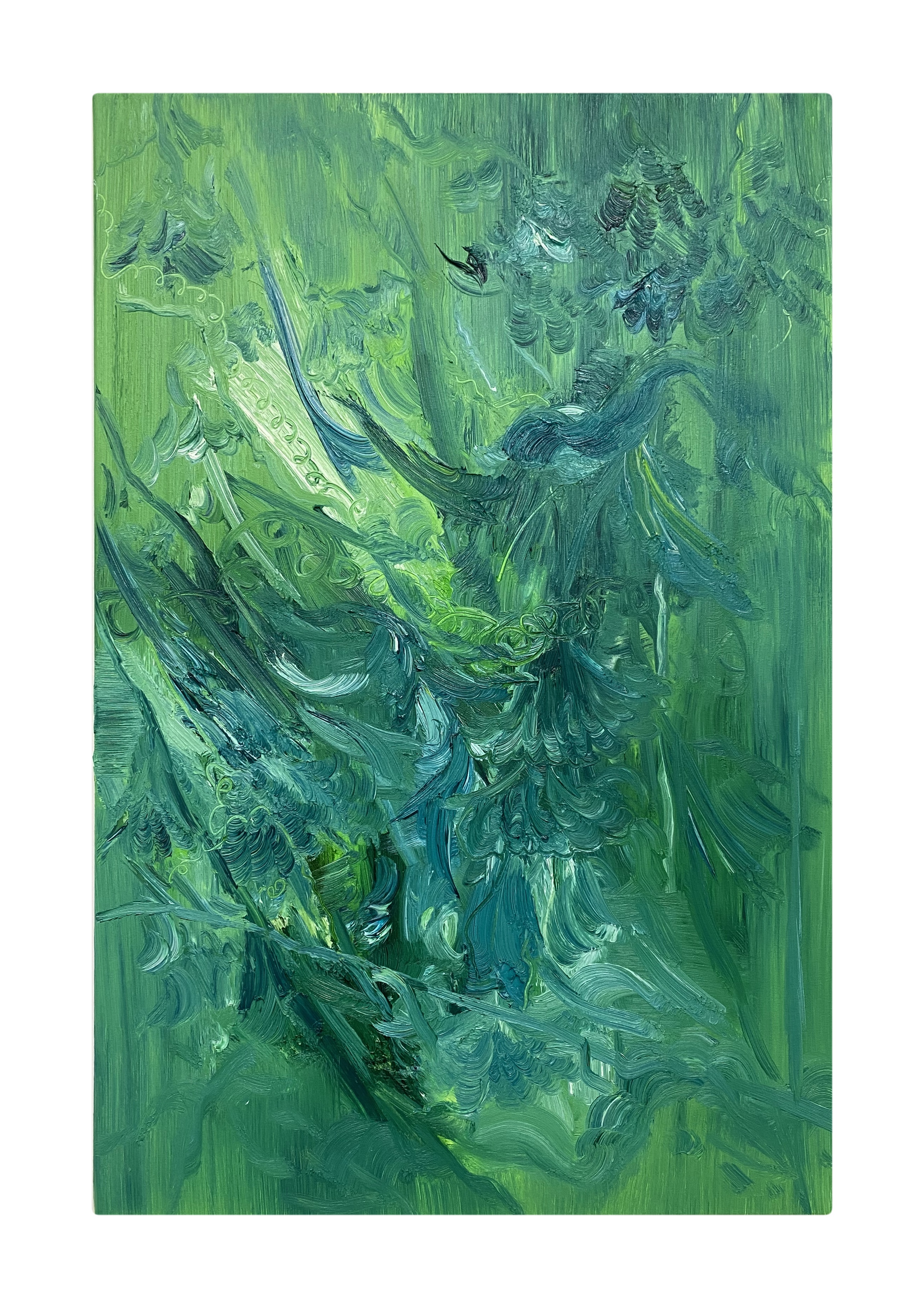 《许诺给精灵的花园之二》布面油画90x60cm