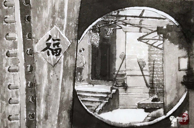 孤寒佬的對話24.0x16.5cm