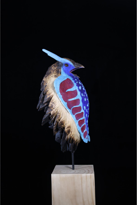 目瑙纵歌——红腹角雉30x28x160cm