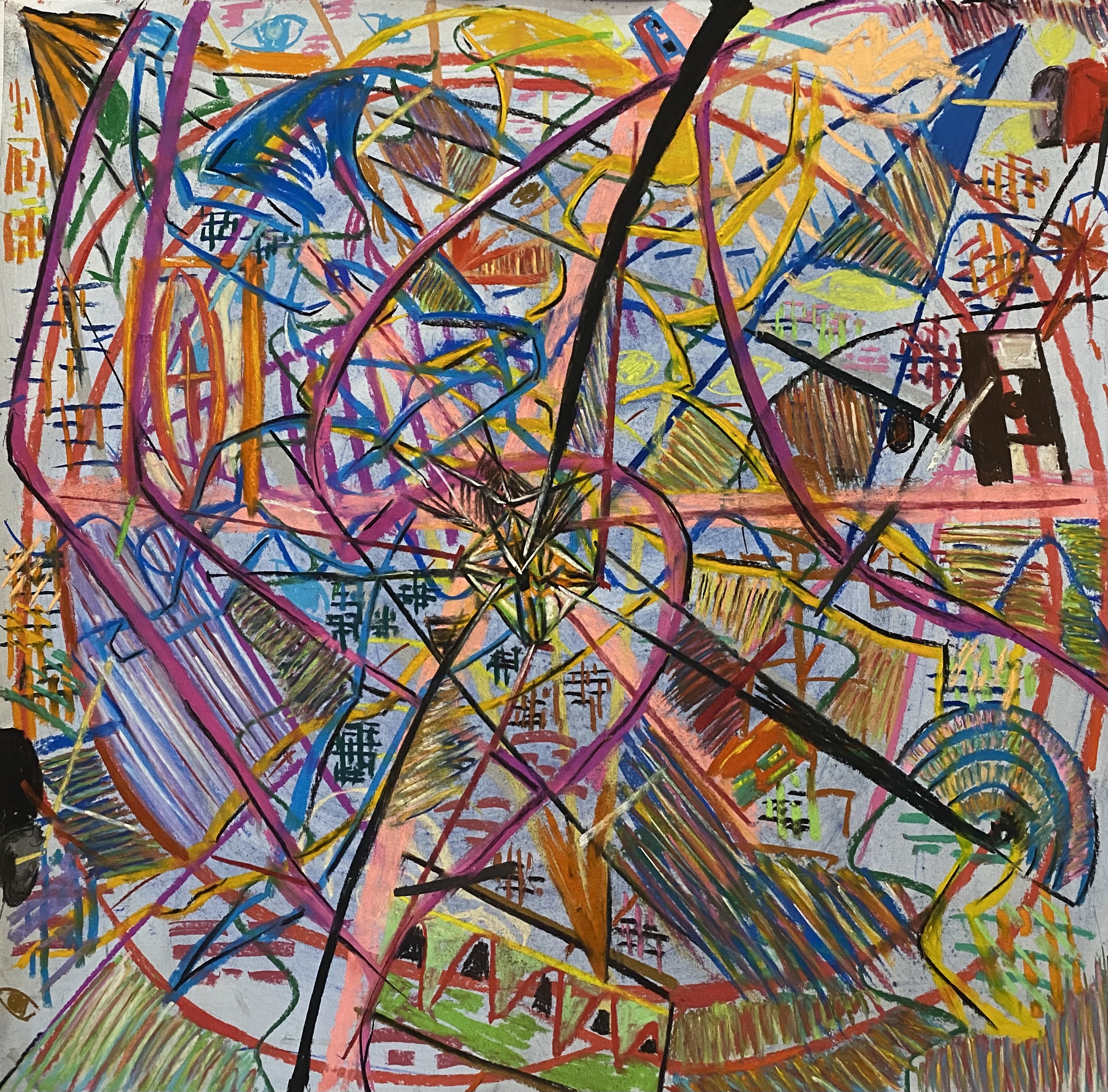 一念万相、炁归自然-之 八门一界- 角度（组画）60×60cm