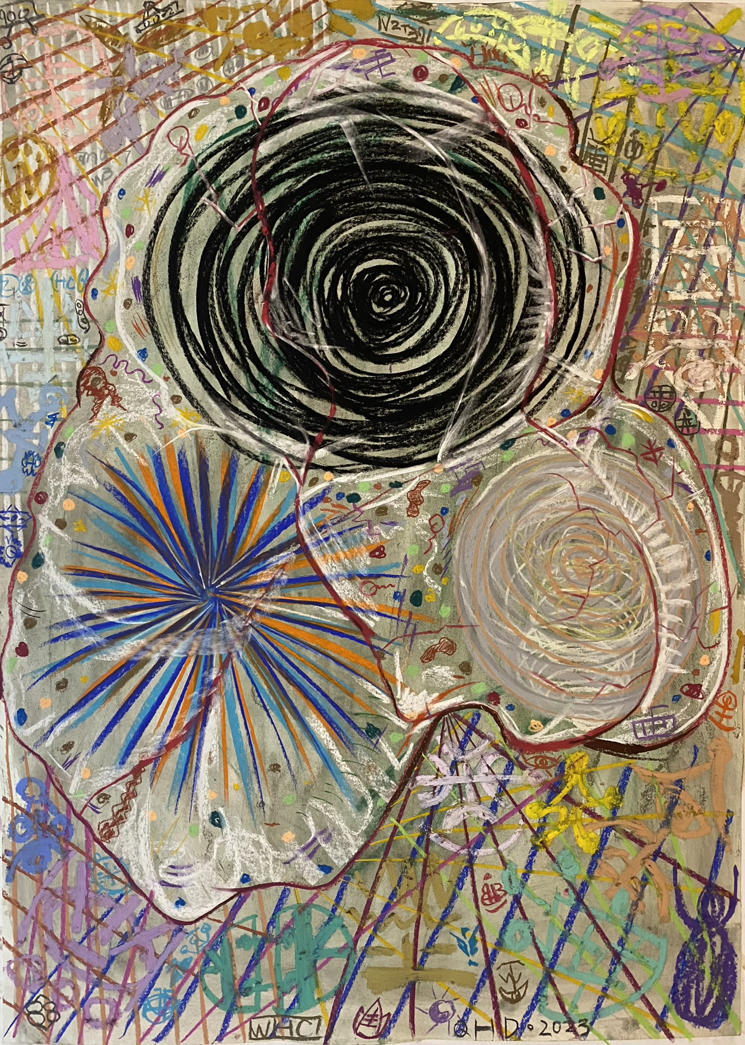 一念万相、炁归自然--“显像道诉”之 俯瞰篇（系列00219幅）78.1×108.10cm