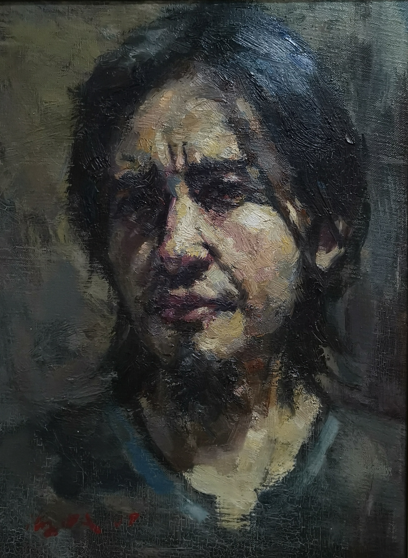 自画像30x40cm
