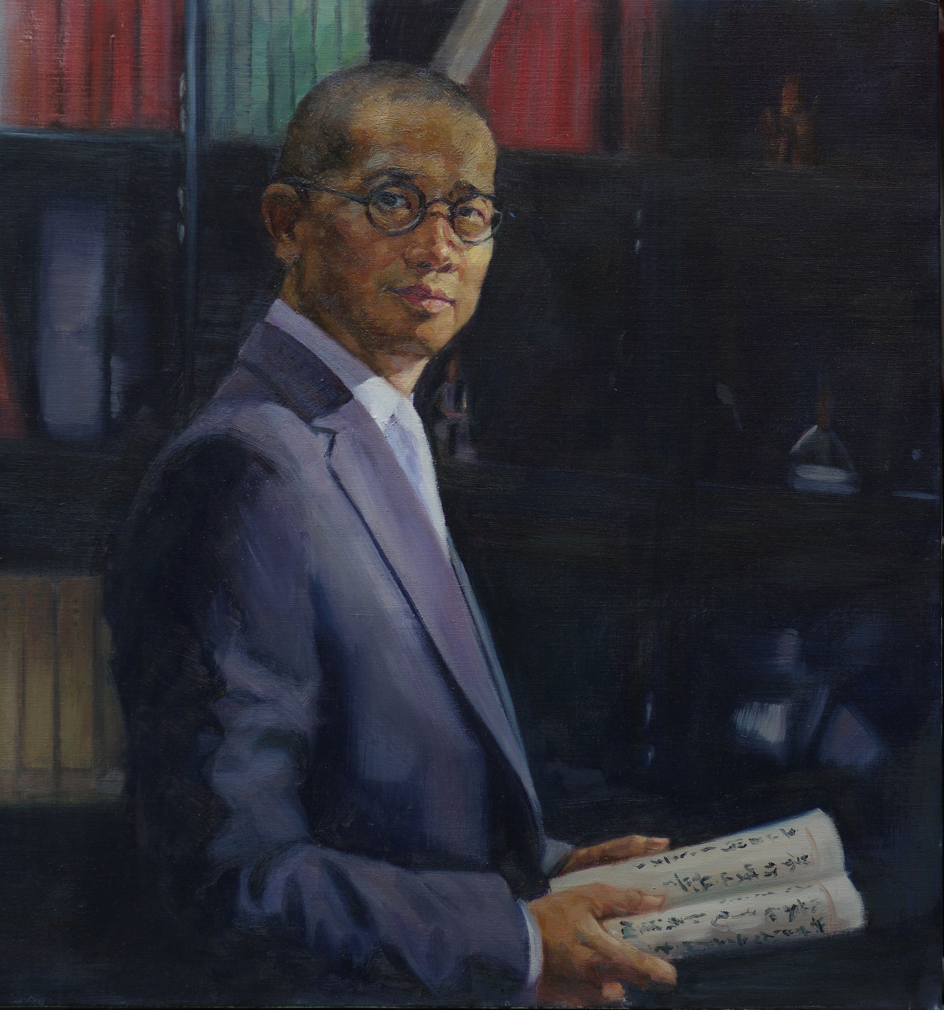 苏富比香港亚洲区行政总裁程寿康80×80cm