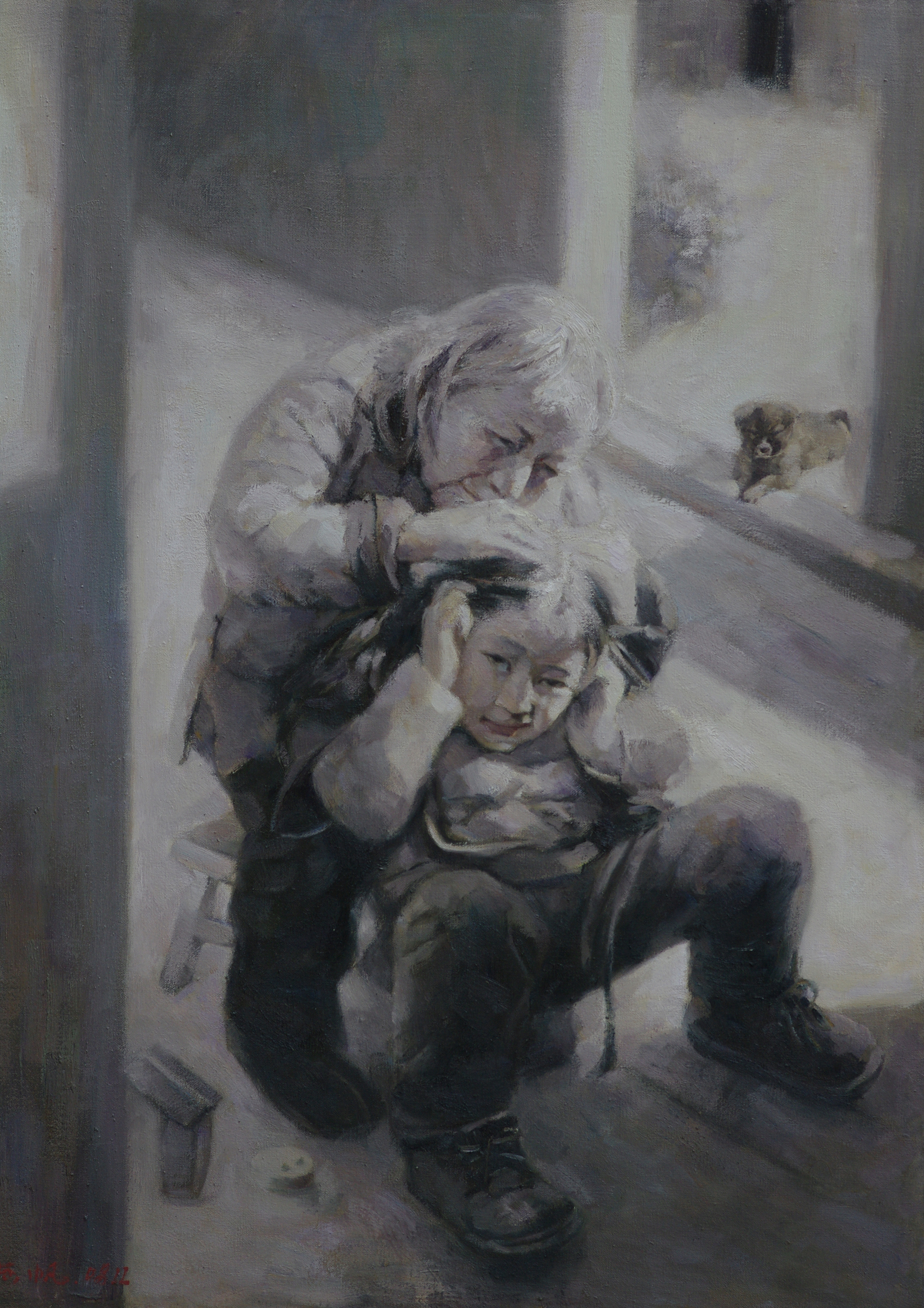 捉虱子76x102cm