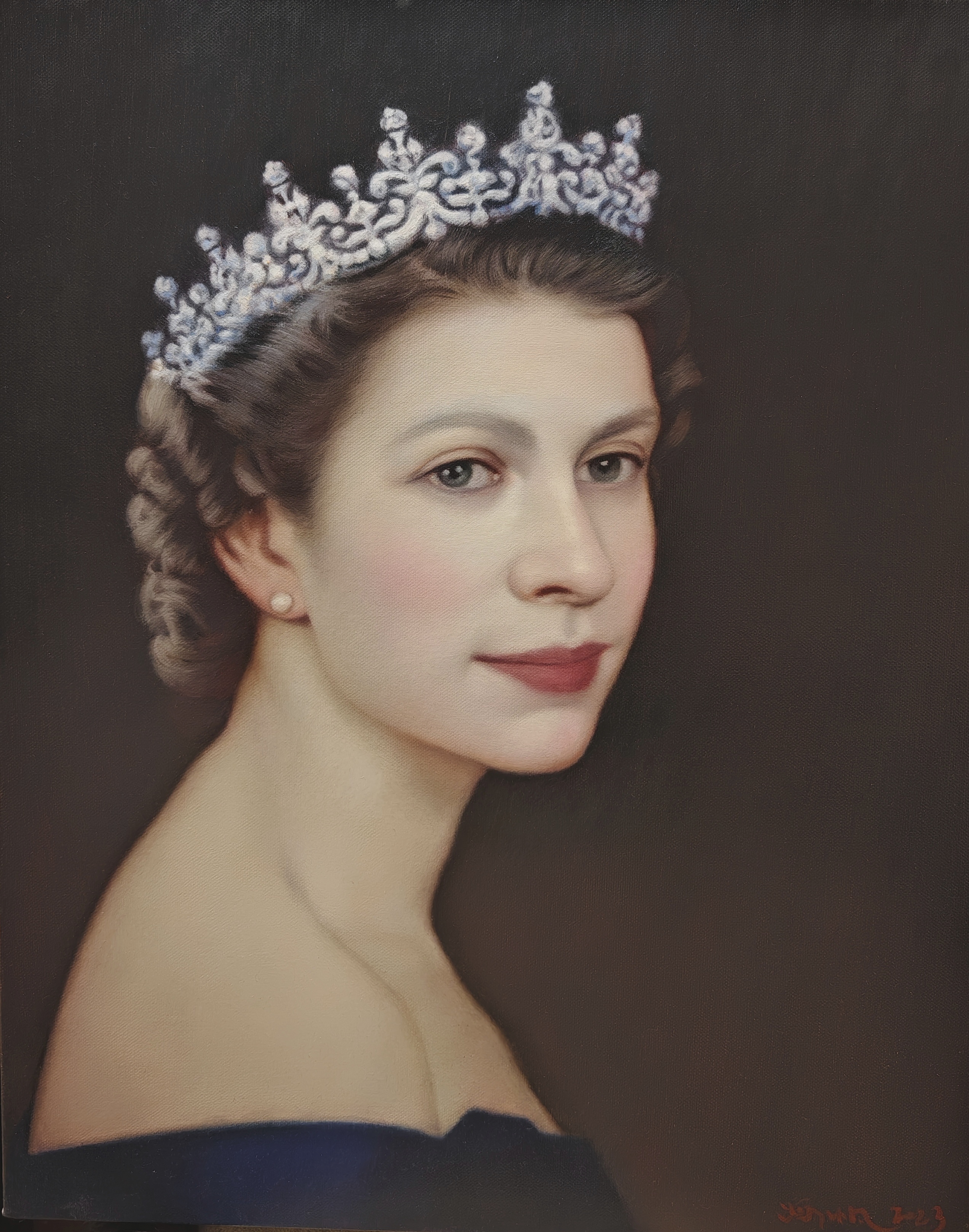 英国女王40x50cm