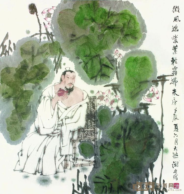 微风摇紫叶 46x48cm