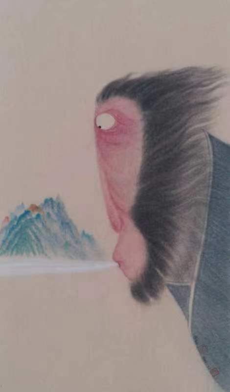 《神游记之三》42x72cm