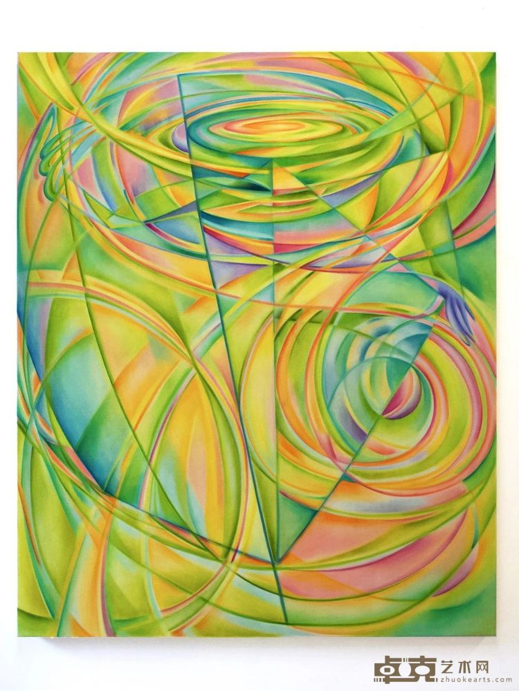 蔡秀青，《破咒天秤座》，布面油画，160 × 130 cm，2022