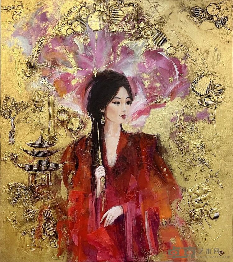 《洁德与金色友谊》-Jade et l'amitié d'or - 160x180-2024