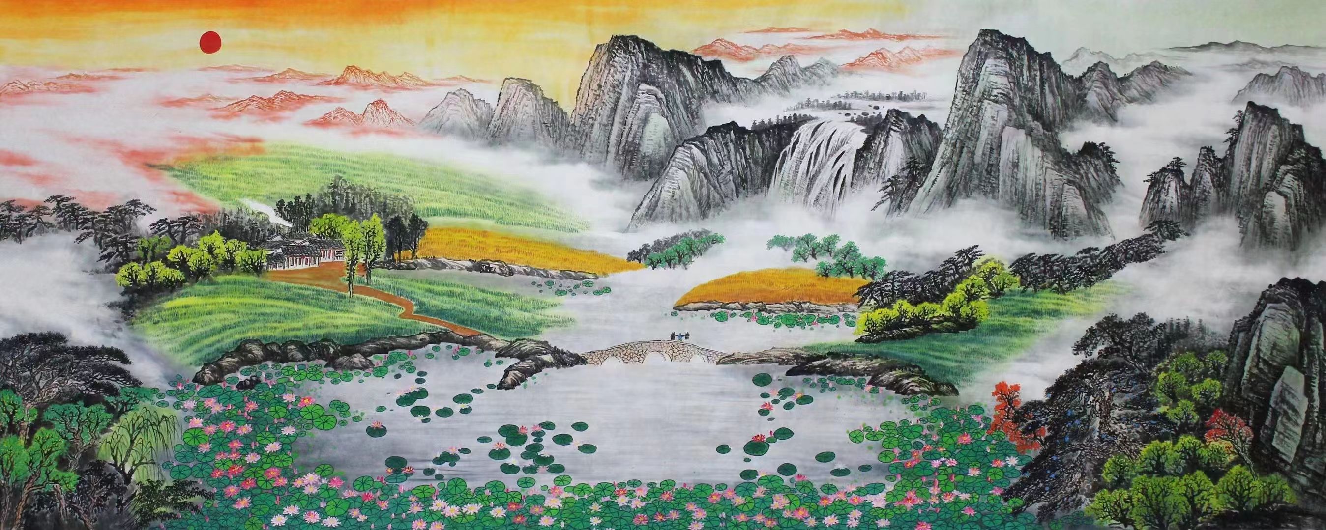 锦绣山河40×100cm