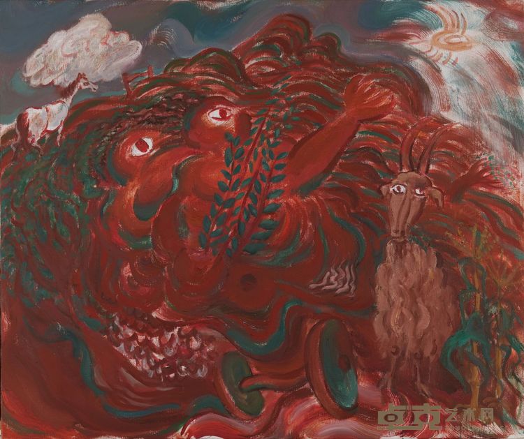 《遗失的红土之母》，布面油画，155 × 185 cm，2021_2022