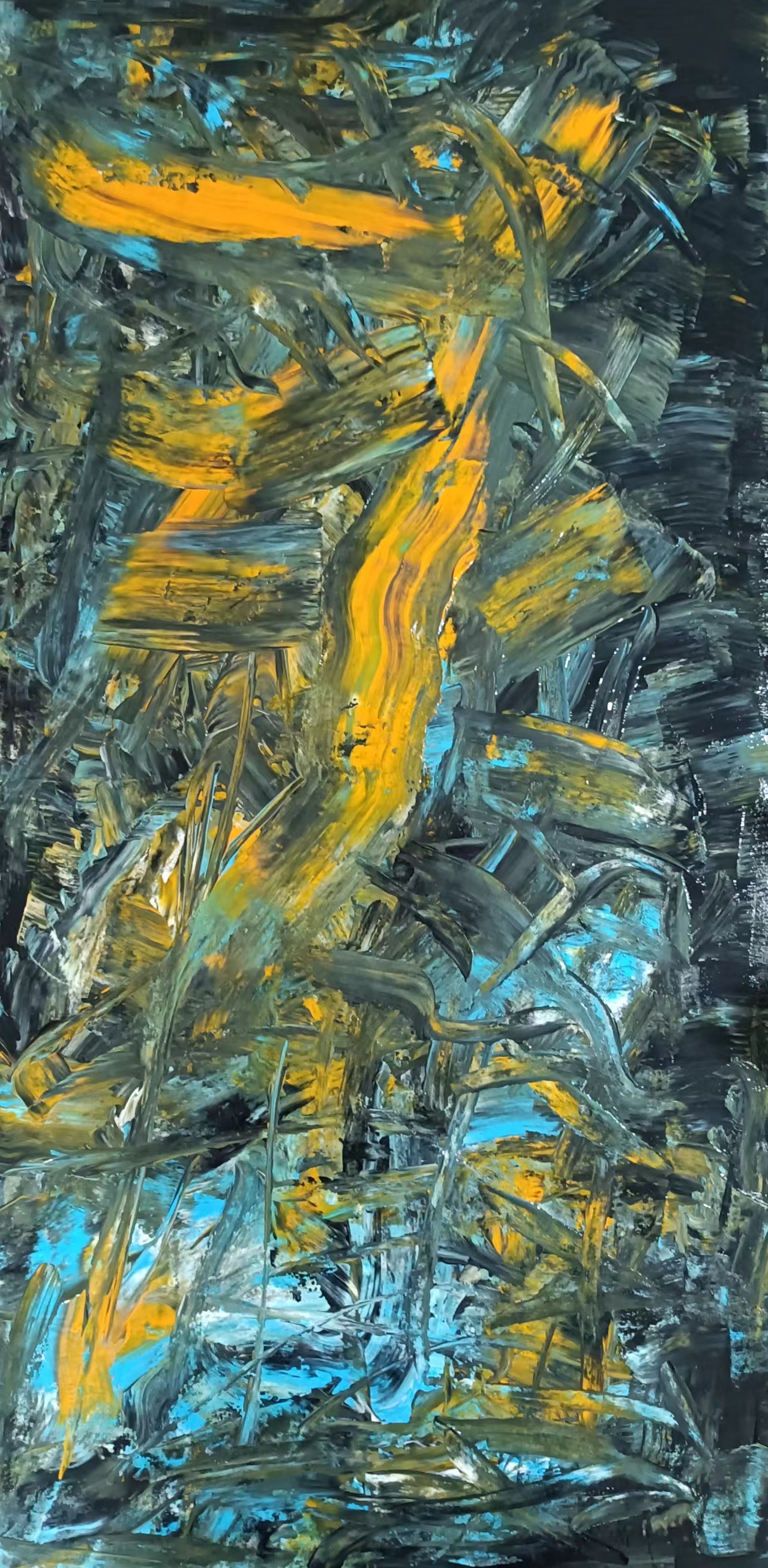 泼墨泼彩系列1250×100cm