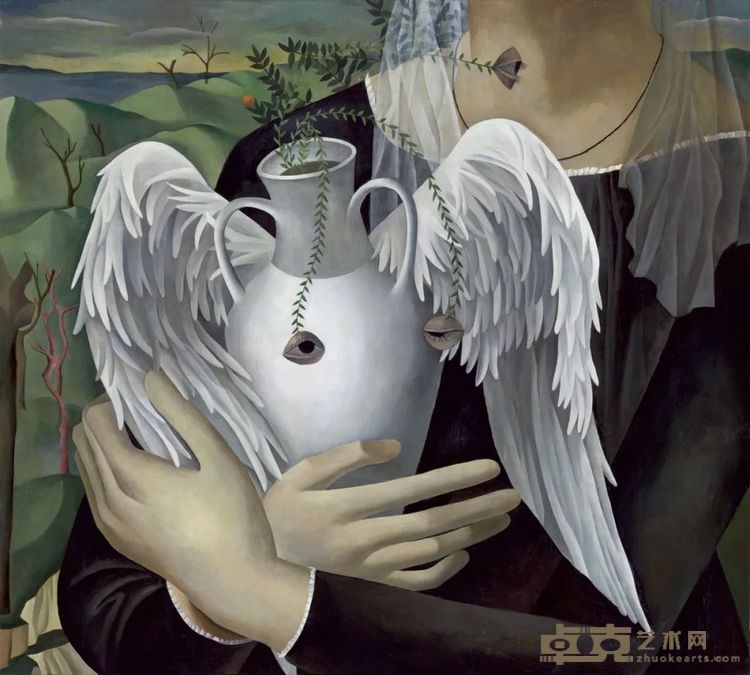 吕慧瑶，《天使》，木板坦培拉，117 × 130 cm，2023