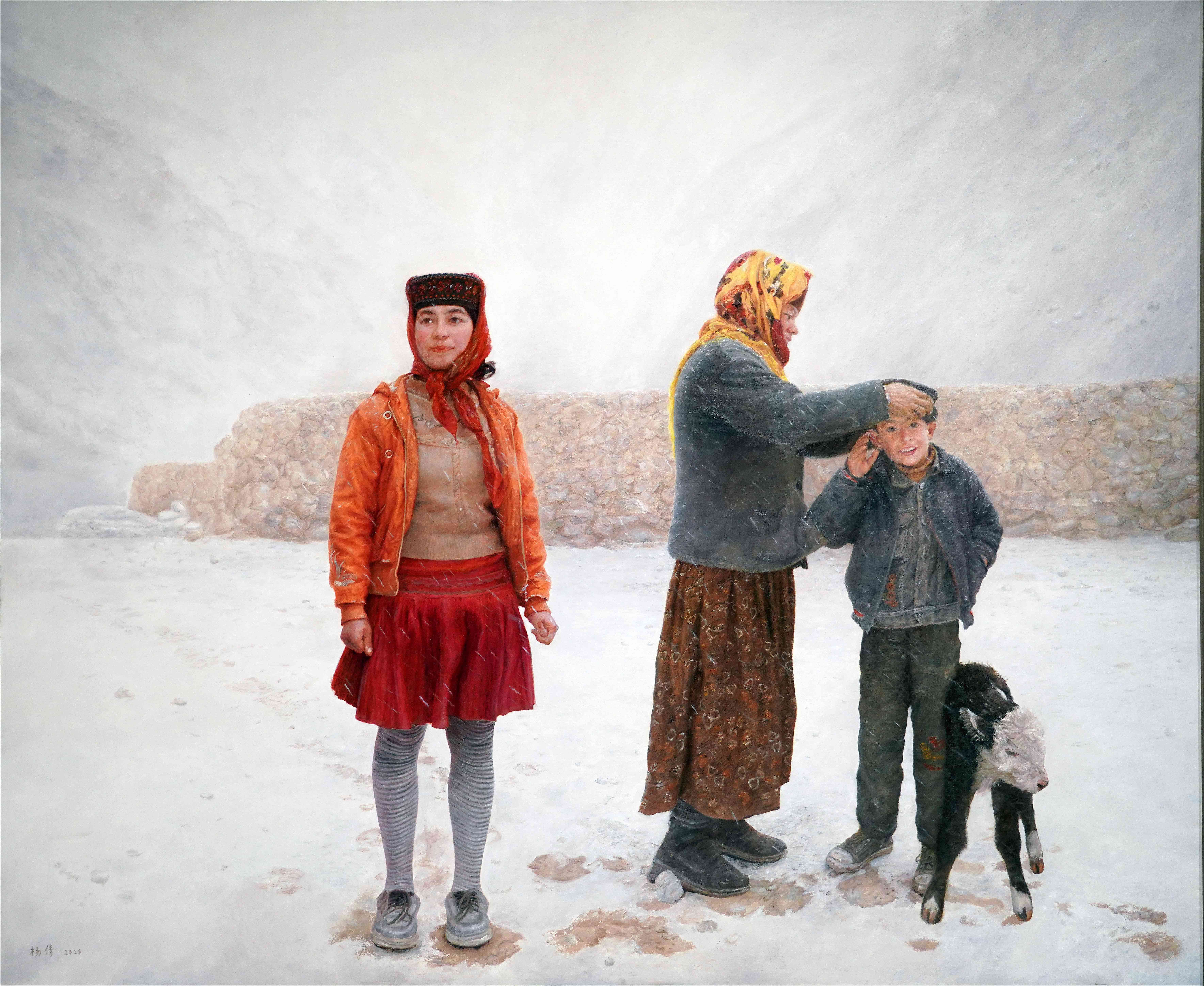 雪中的憧憬165×202cm