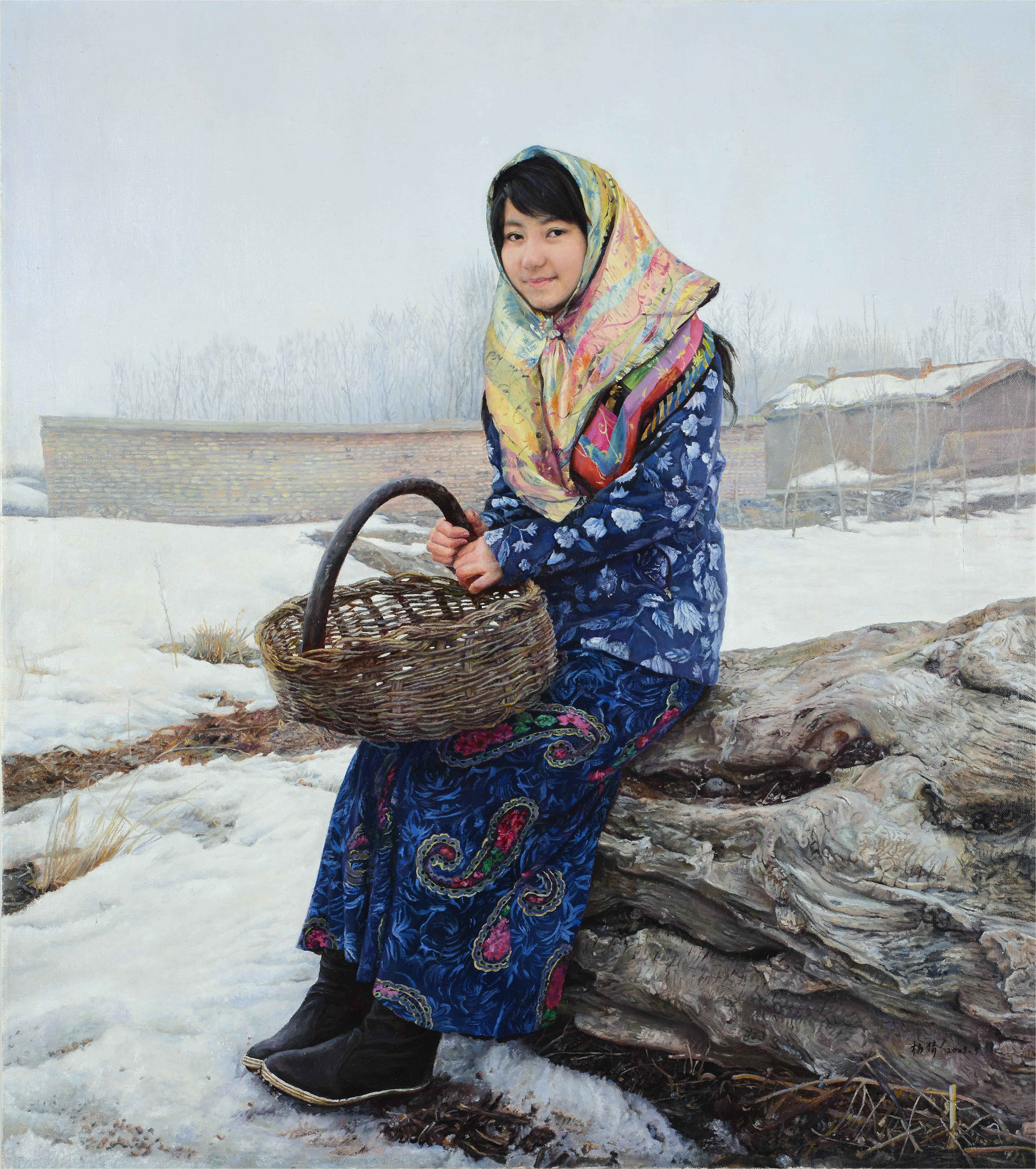 雪暮90 cm × 80 cm