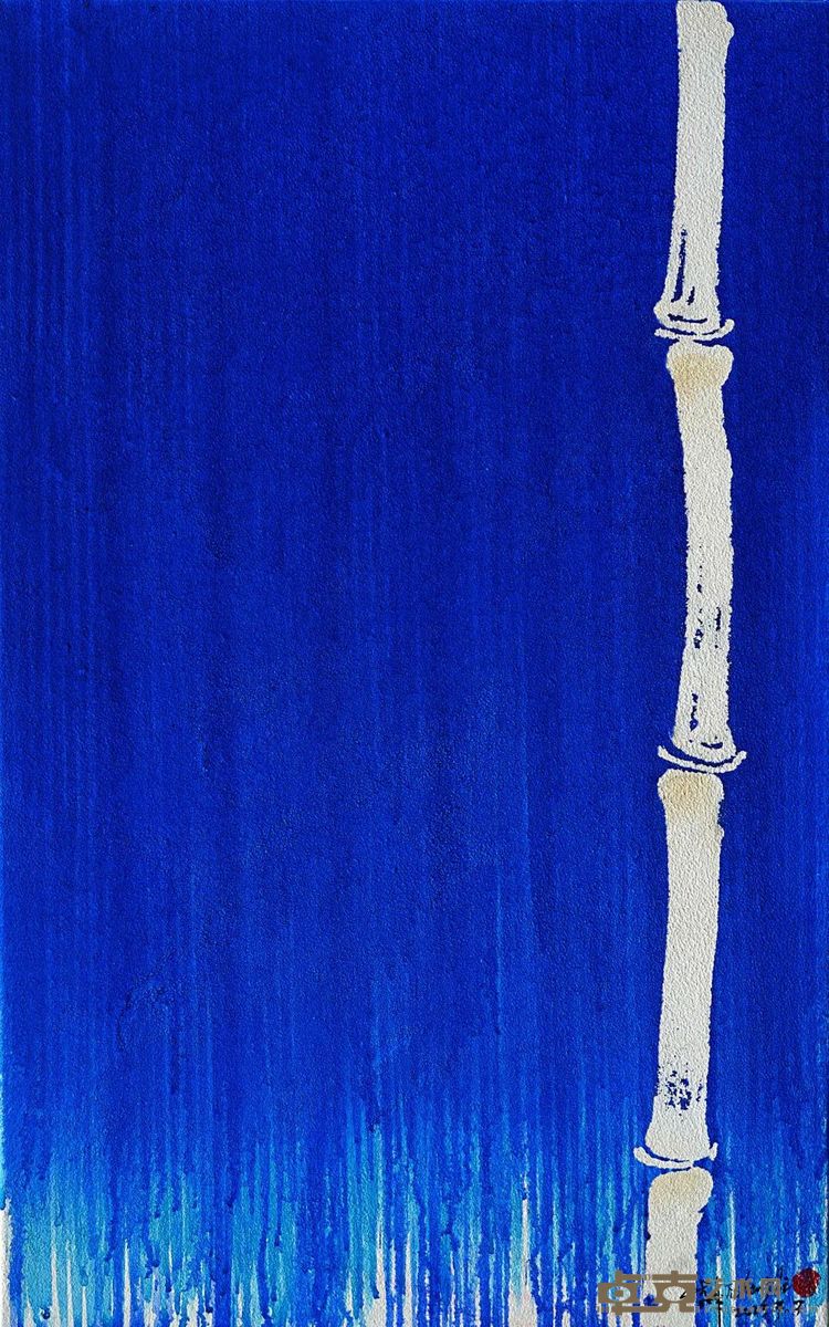 无题 Untitled202380x 50cm布面、金刚砂、丙烯 Fabric, Emery, Propylene
