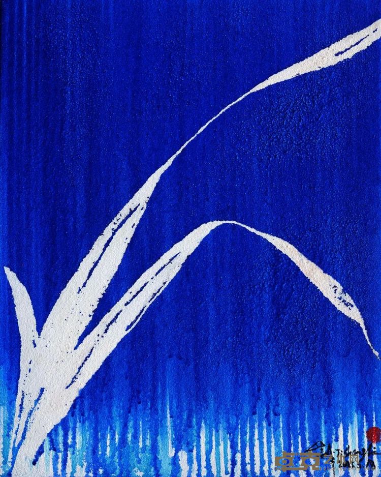 无题 Untitled202350x 40cm布面、金刚砂、丙烯 Fabric, Emery, Propylene