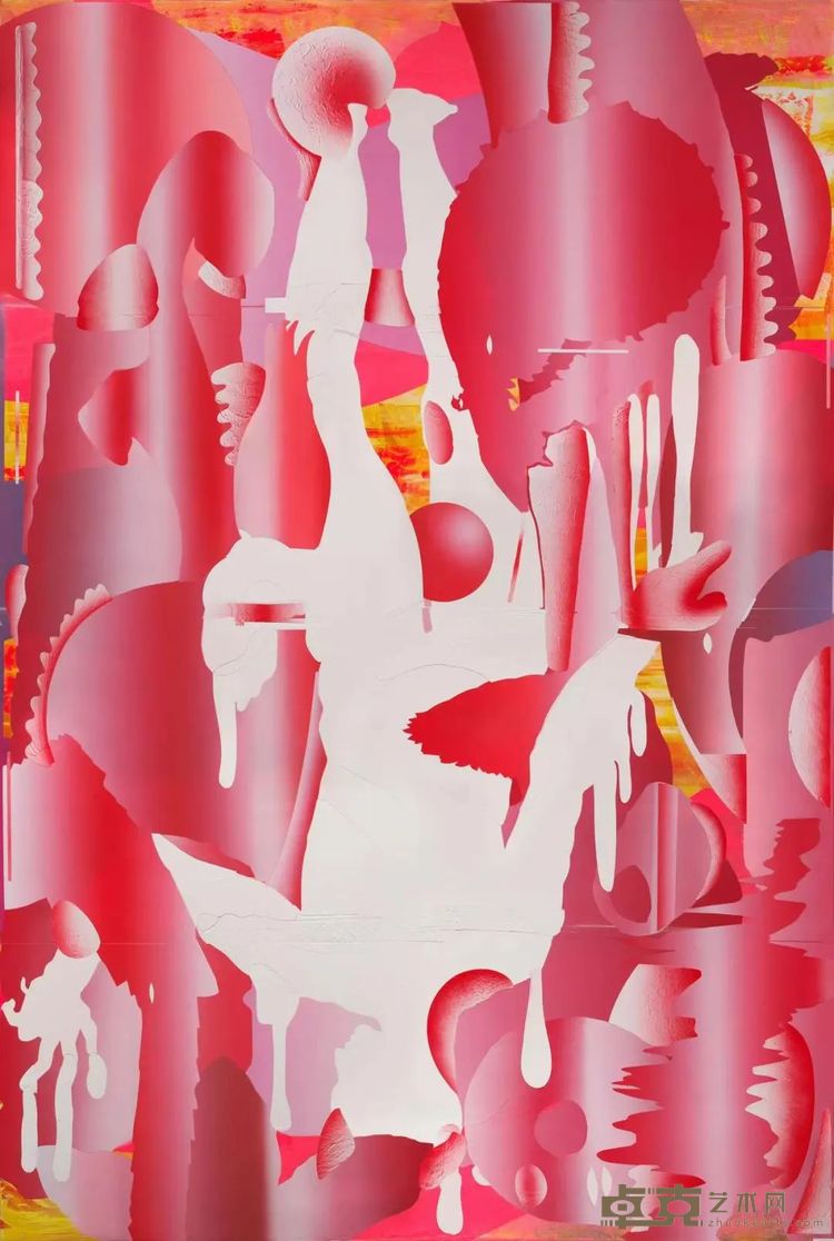 叶凌瀚LUCY-R-002，2021布面丙烯，210x140cm